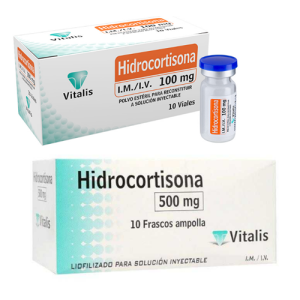 Hidrocortisona 500 mg y 100 mg